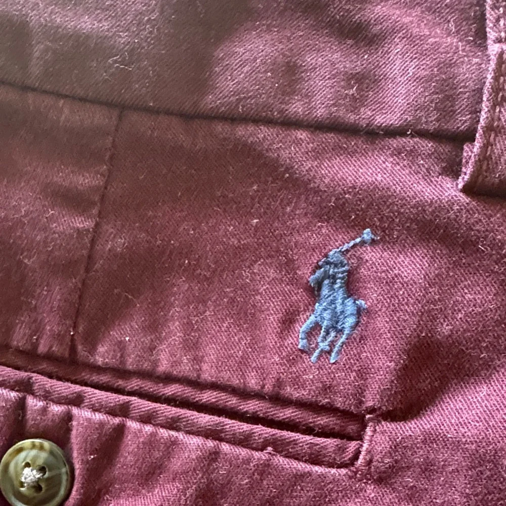 Polo Ralph Lauren flat front five picket size youth 20 Deep Burgundy Chinos